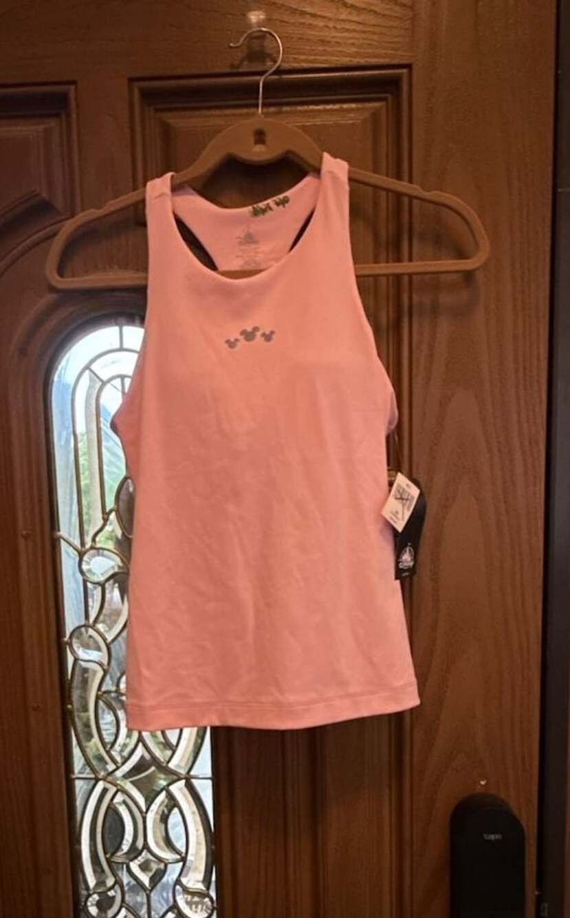 Disney Parks Tank Top Size XS Pink Racerback Athletic Shirt